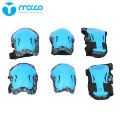 Macco - Kids/Youth Protective Triple Pack -Roller Skating Store Macco ProtectivePack Blue 2