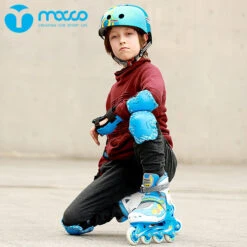 Macco - Kids/Youth Protective Triple Pack -Roller Skating Store Macco ProtectivePack Blue 4