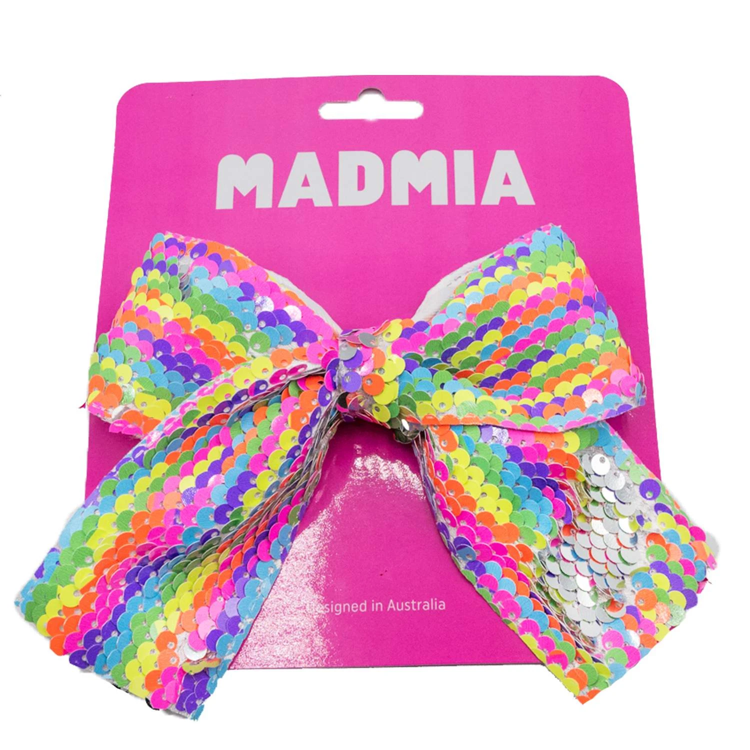 Madmia - Rainbow Sequin Bow 1 Madmia - Rainbow Sequin Bow