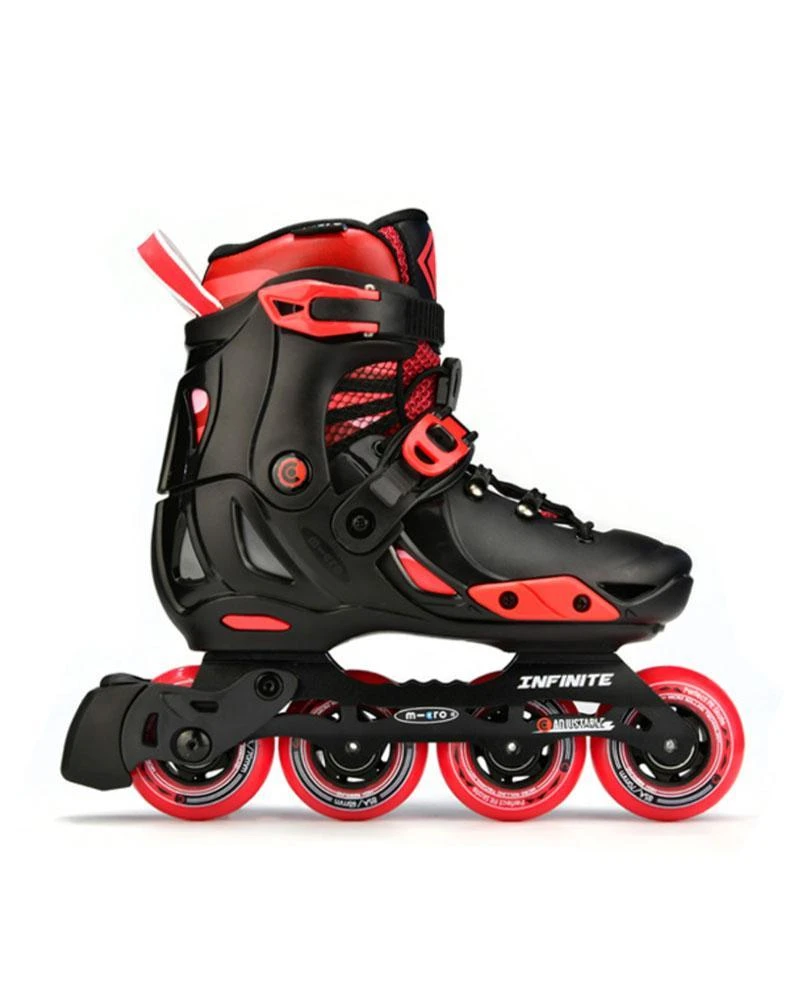 Micro - Infinite Inline Skate - Black / Red 2 Micro - Infinite Inline Skate - Black / Red - Image 2
