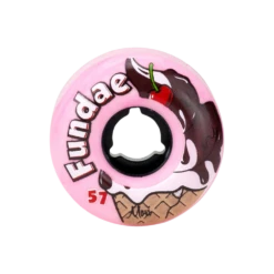 Moxi Fundae Hybrid Wheels - (4 Pack) -Roller Skating Store Moxi Fundae Pink Bubble Gum