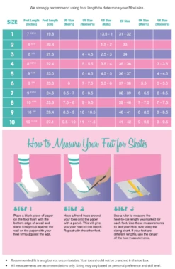 Moxi - Beach Bunny Roller Skate - Periwinkle Sunset 7 Moxi - Beach Bunny Roller Skate - Periwinkle Sunset -Roller Skating Store MoxiBeachBunnySizeChart