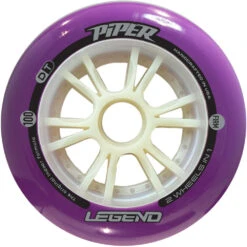 Piper - Legend - Indoor Inline Speed Wheels - 110mm / 100mm -Roller Skating Store PiperLegend FIRM 100MM Purple
