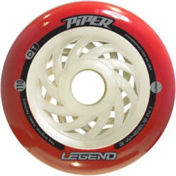 Piper - Legend - Indoor Inline Speed Wheels - 110mm / 100mm -Roller Skating Store PiperLegend UTILITY 110MM Red