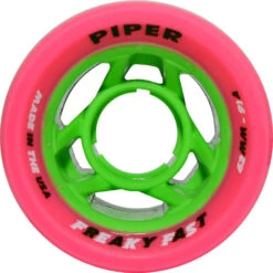 Piper - Freaky Fast - Quad Race Wheel - (8 Pack) -Roller Skating Store Piper FREAKY FAST PINK FRONT 62MM