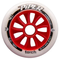 Piper - Torch - Outdoor Inline Speed Wheels - 110mm (Track / Road) 11 Piper - Torch - Outdoor Inline Speed Wheels - 110mm (Track / Road) -Roller Skating Store Piper Torch XXFirm 110 Face
