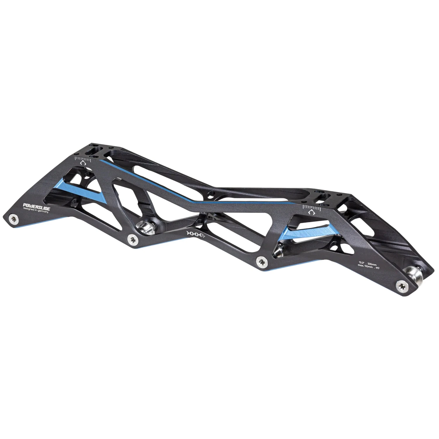 Powerslide Triple X - Inline Speed Frame - 4x110 (Titanium Blue) 2 Powerslide Triple X - Inline Speed Frame - 4x110 (Titanium Blue) - Image 2
