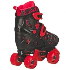 RDS Trac Star - Adjustable Kids Roller Skates -Roller Skating Store RDSTracStar Black Red 2
