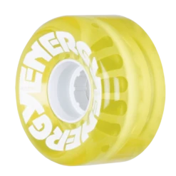 Radar Energy - Quad Skate Wheels -Roller Skating Store Radar Energy 62 Clear Yellow Angle