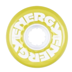 Radar Energy - Quad Skate Wheels -Roller Skating Store Radar Energy 62 Clear Yellow Face