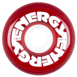 Radar Energy - Quad Skate Wheels -Roller Skating Store Radar Energy 65 Clear Red Face