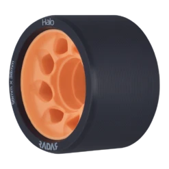 Radar Halo - Quad Wheel - (4 Pack) -Roller Skating Store Radar Halo 86A Orange Angle