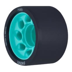 Radar Halo - Quad Wheel - (4 Pack) -Roller Skating Store Radar Halo 88A Teal Angle