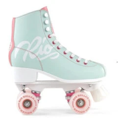 Rio Roller - Script Skates - Teal / Coral -Roller Skating Store Rio script teal coral 2
