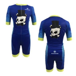 Roadstar - Kids Skull Training Skin Suit - (Blue Or Pink) -Roller Skating Store Roadstar BlueKidsSkull 1