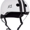 S-One Lifer Helmet - Gloss White / Black Stripes (CJ Collins Edition)