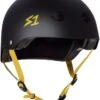 S-One Lifer Helmet - Matte Black With Yellow Straps