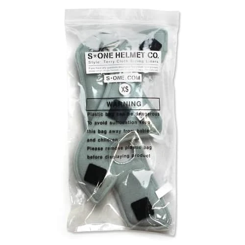 S-One - Lifer Terry Cloth Helmet Liners - Wide (Grey) 4 S-One - Lifer Terry Cloth Helmet Liners - Wide (Grey) - Image 4