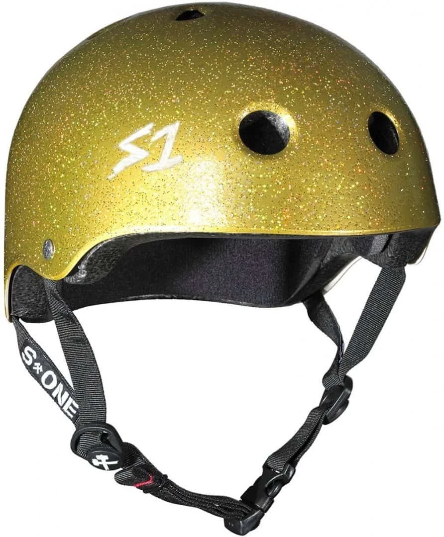 S-One Lifer Helmet - Gold Glitter 1 S-One Lifer Helmet - Gold Glitter