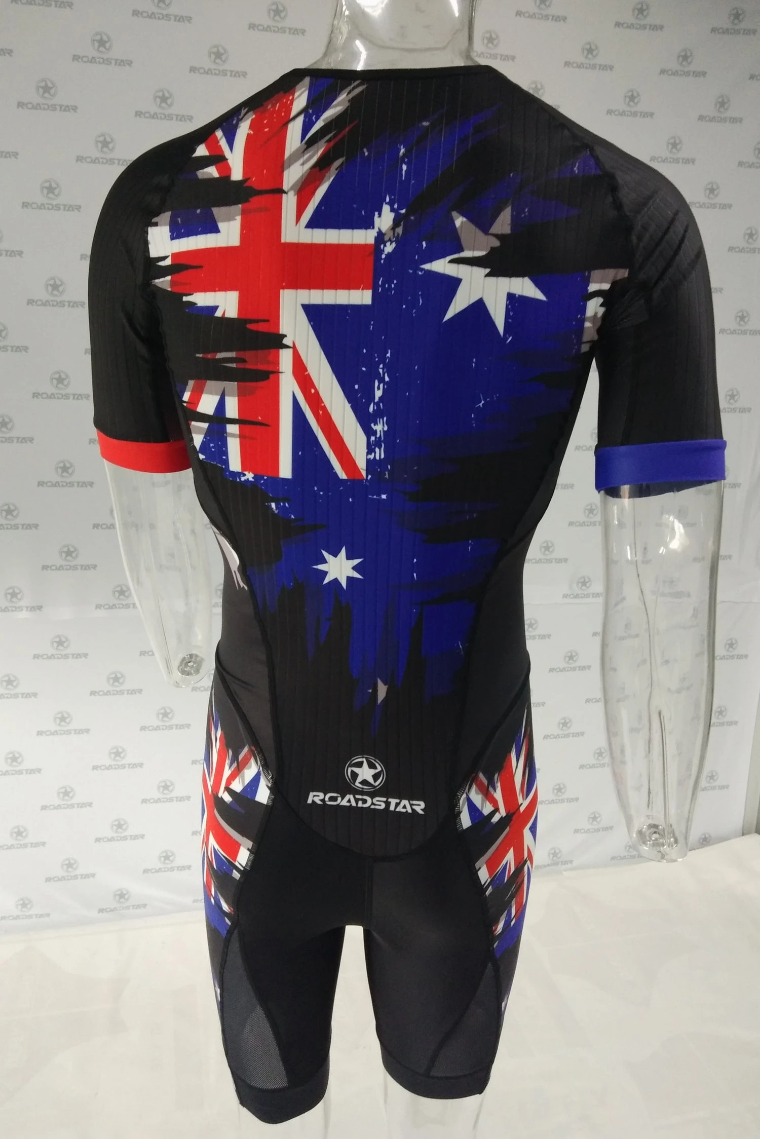 Sk8House - AUS Flag Design - Pro Aero Skin Suit 4 Sk8House - AUS Flag Design - Pro Aero Skin Suit - Image 4