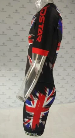 Sk8House - UK Flag Design - Pro Aero Skin Suit -Roller Skating Store Sk8House UKFlagSkinsuit actual3