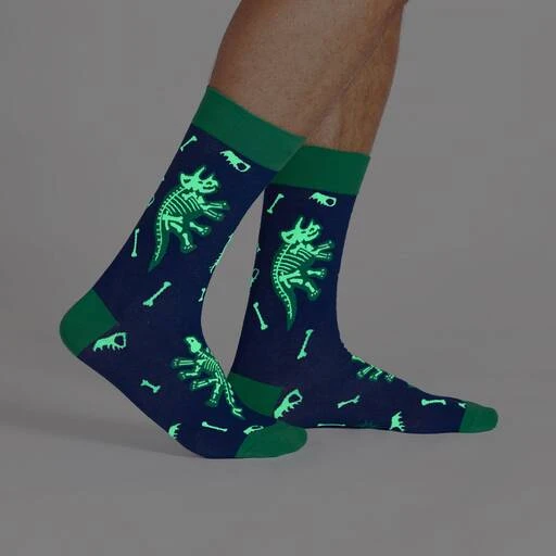 SOCK IT TO ME - Arch-Eology Crew Socks - GLOW IN THE DARK! 2 SOCK IT TO ME - Arch-Eology Crew Socks - GLOW IN THE DARK! - Image 2